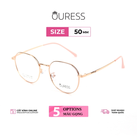 Gọng kính titanium 2806 thời trang cao cấp nam nữ siêu nhẹ siêu bền OURESS