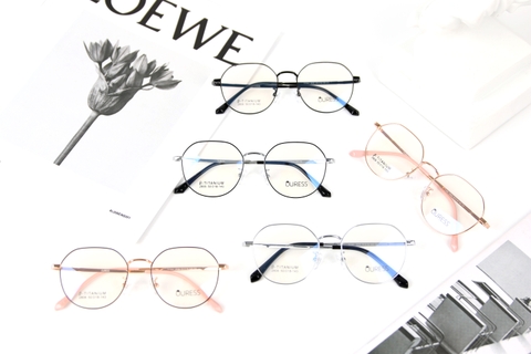 Gọng kính titanium 2806 thời trang cao cấp nam nữ siêu nhẹ siêu bền OURESS