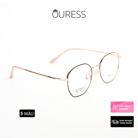 Gọng kính titanium 2863 thời trang cao cấp nam nữ siêu nhẹ siêu bền OURESS