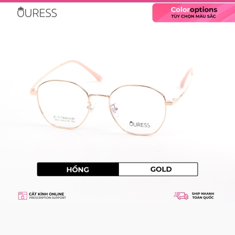 Gọng kính titanium 2863 thời trang cao cấp nam nữ siêu nhẹ siêu bền OURESS