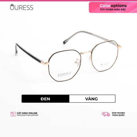 Gọng kính titanium bl7220 thời trang nam nữ siêu nhẹ siêu bền OURESS