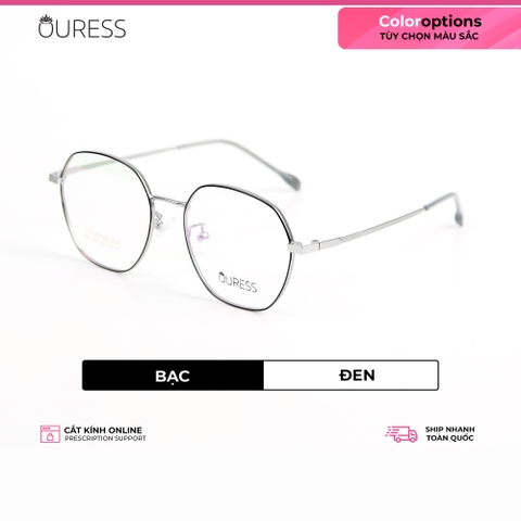Gọng kính titanium hml6005 thời trang cao cấp nam nữ siêu nhẹ siêu bền OURESS