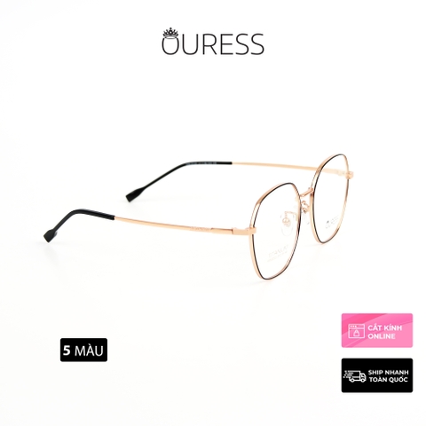 Gọng kính titanium hml6005 thời trang cao cấp nam nữ siêu nhẹ siêu bền OURESS