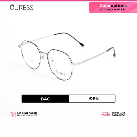 Gọng kính titanium hml6007 thời trang cao cấp nam nữ siêu nhẹ siêu bền OURESS