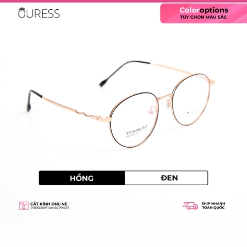 Gọng kính titanium hml6011 thời trang cao cấp nam nữ siêu nhẹ siêu bền OURESS