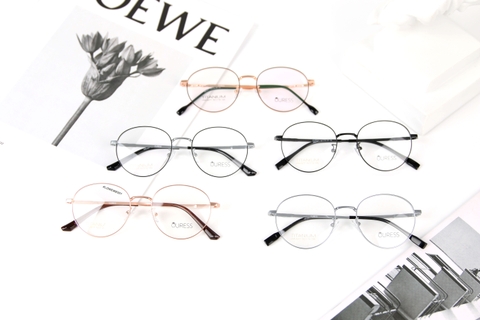 Gọng kính titanium hml6011 thời trang cao cấp nam nữ siêu nhẹ siêu bền OURESS