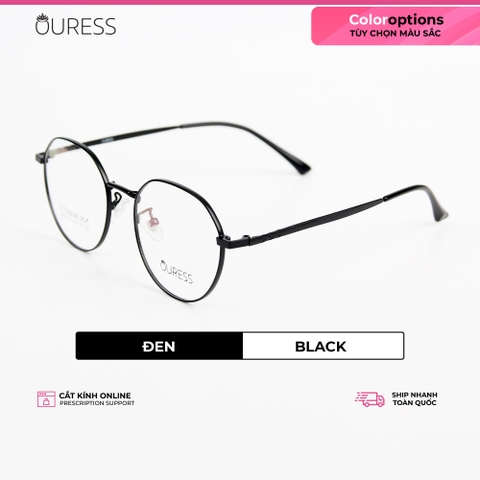 Gọng kính titanium hml6019 thời trang cao cấp nam nữ siêu nhẹ siêu bền OURESS