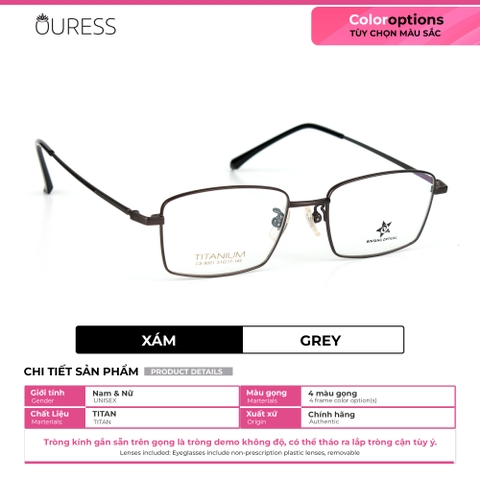 Gọng kính titanium WM8601 LS9001 thời trang cao cấp nam siêu nhẹ siêu bền OURESS