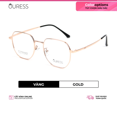 Gọng kính Titanium cao cấp thời trang nam nữ Ouress ZX2201