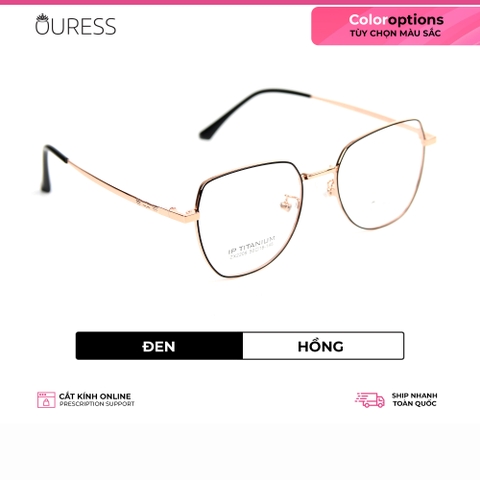 Gọng kính titanium zx2209 thời trang cao cấp nam nữ siêu nhẹ siêu bền OURESS
