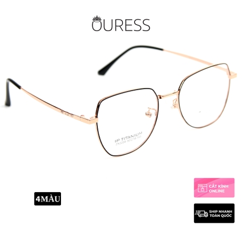 Gọng kính titanium zx2209 thời trang cao cấp nam nữ siêu nhẹ siêu bền OURESS