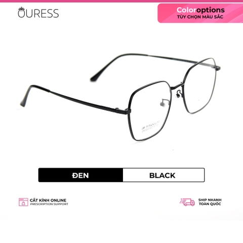Gọng kính titanium zx2223 thời trang cao cấp nam nữ siêu nhẹ siêu bền OURESS