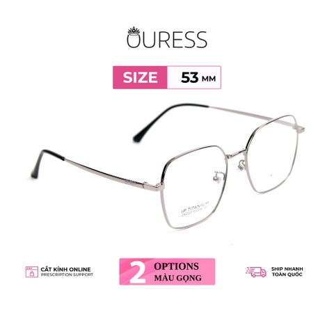 Gọng kính titanium zx2223 thời trang cao cấp nam nữ siêu nhẹ siêu bền OURESS