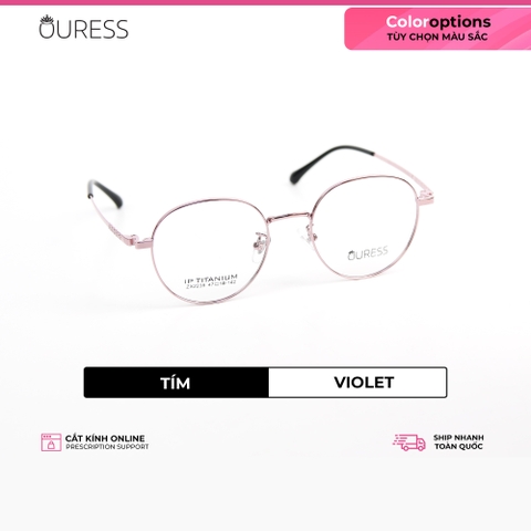 Gọng kính titanium zx2239 8685 thời trang cao cấp nam nữ siêu nhẹ siêu bền OURESS