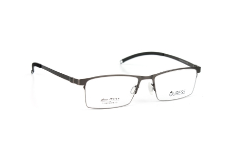 Gọng kính titanium T1182 nửa khung thời trang nam cao cấp siêu nhẹ siêu bền OURESS