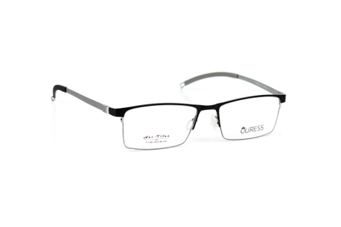 Gọng kính titanium T1182 nửa khung thời trang nam cao cấp siêu nhẹ siêu bền OURESS