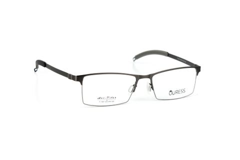 Gọng kính titanium T1181 nửa khung thời trang nam cao cấp siêu nhẹ siêu bền OURESS