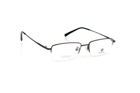 Gọng kính titanium LS9010 nửa khung thời trang nam cao cấp siêu nhẹ siêu bền OURESS