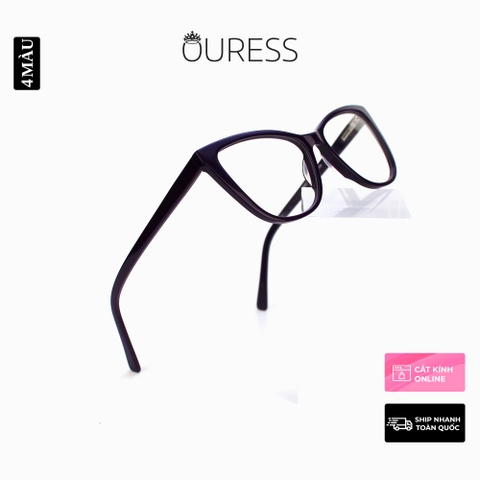 Gọng kính unisex nhựa Acetate cao cấp, dáng mắt mèo thời trang WD23