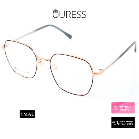 Gọng kính titanium 85010dv thời trang cao cấp nam nữ siêu nhẹ siêu bền OURESS