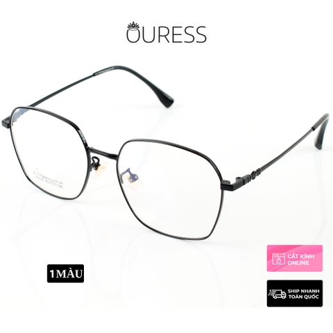 Gọng kính Titanium 88039d thời trang cao cấp nam nữ siêu nhẹ siêu bền OURESS
