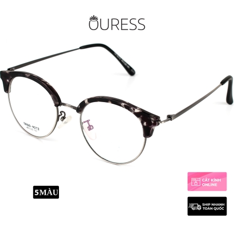 Gọng kính tr90 phối càng hợp kim cao cấp bền đẹp thời trang Ouress 9272