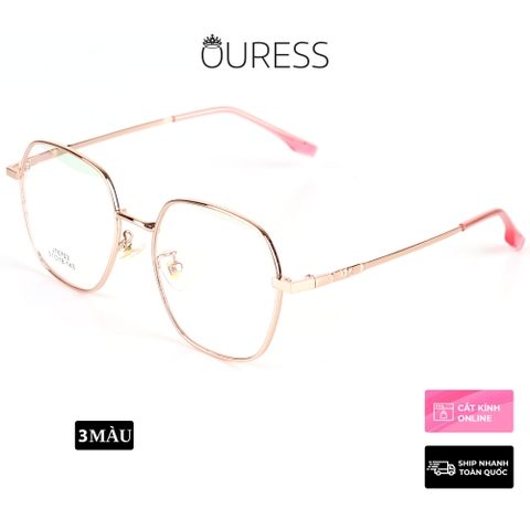 Gọng kính hợp kim thời trang nam nữ siêu nhẹ siêu bền OURESS JT6703