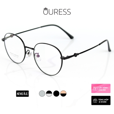 Gọng kính titanium memory 8009 thời trang cao cấp nam nữ siêu nhẹ siêu bền OURESS