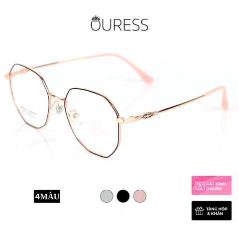 Gọng kính titanium memory 8001 thời trang cao cấp nam nữ siêu nhẹ siêu bền OURESS