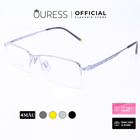 Gọng kính titanium sw10006 thời trang nam cao cấp siêu nhẹ siêu bền OURESS