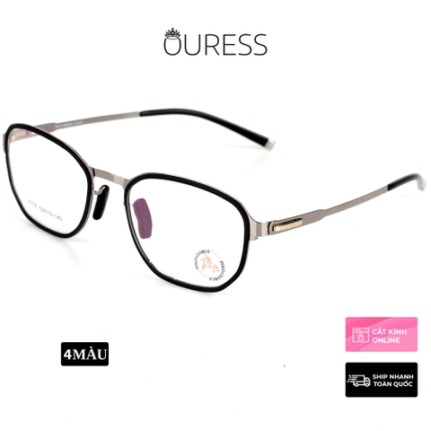 Gọng kính hợp kim 8105 thời trang nam nữ siêu nhẹ siêu bền OURESS