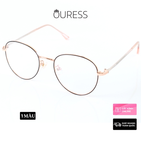 Gọng kính titanium 85008dv thời trang cao cấp nam nữ siêu nhẹ siêu bền OURESS