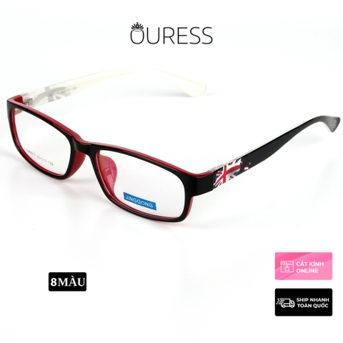 Gọng kính nhựa 86017 thời trang nam nữ siêu nhẹ siêu bền OURESS