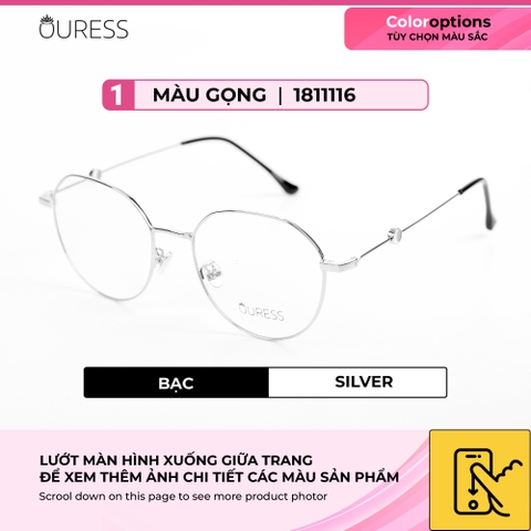 Gọng kính titanium 1811116 thời trang cao cấp nam nữ siêu nhẹ siêu bền OURESS