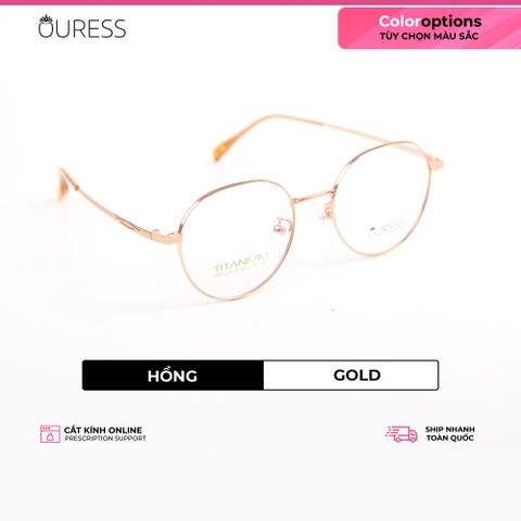 Gọng kính Titanium cao cấp thời trang nam nữ Ouress HML6035