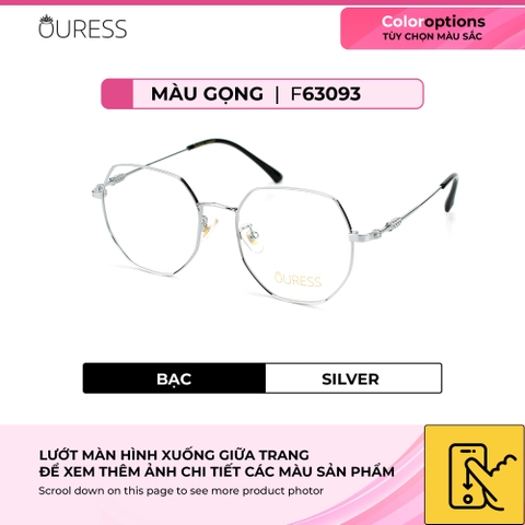 Gọng kính cận F63093 F63087 F63023 B2007 chất liệu titan thời trang mắt kính OURESS nam nữ siêu nhẹ siêu bền