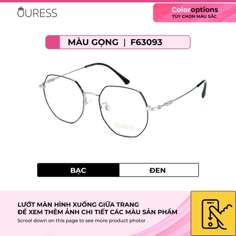 Gọng kính cận F63093 F63087 F63023 B2007 chất liệu titan thời trang mắt kính OURESS nam nữ siêu nhẹ siêu bền