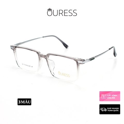 Gọng kính cận MC15022 chất liệu nhựa titan thời trang mắt kính OURESS nam nữ siêu nhẹ siêu bền