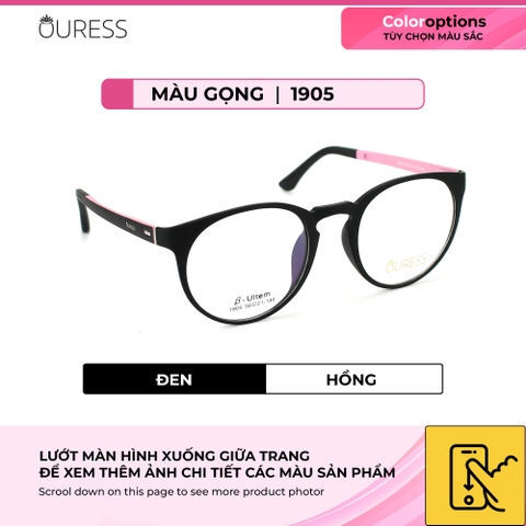 Gọng kính cận 1905 H66035 nhựa dẻo ultem thời trang nam nữ mắt kính OURESS