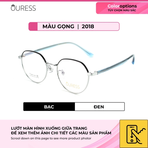 Gọng kính cận 2035 2018 5201315 titan thời trang mắt kính OURESS nam nữ siêu nhẹ siêu bền