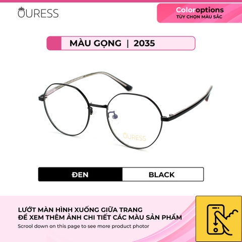 Gọng kính cận 2035 2018 5201315 titan thời trang mắt kính OURESS nam nữ siêu nhẹ siêu bền