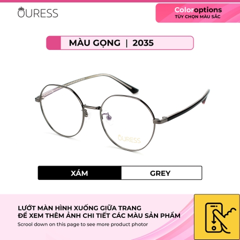 Gọng kính cận 2035 2018 5201315 titan thời trang mắt kính OURESS nam nữ siêu nhẹ siêu bền