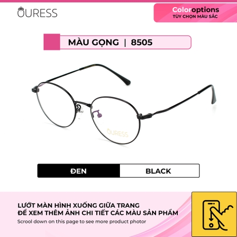Gọng kính cận titan 8505 F63035 thời trang mắt kính OURESS nam nữ siêu nhẹ siêu bền