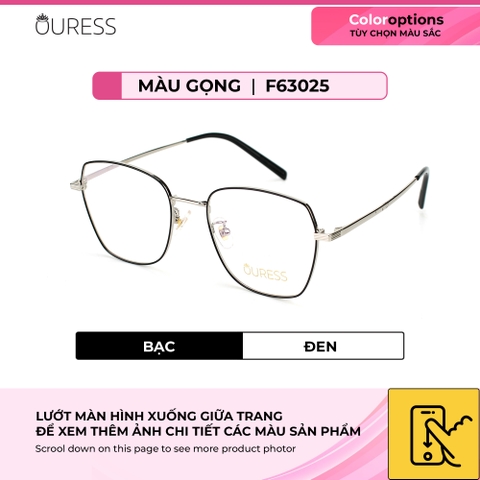 Gọng kính cận F63061 F63025 2031 titan thời trang mắt kính OURESS nam nữ siêu nhẹ siêu bền