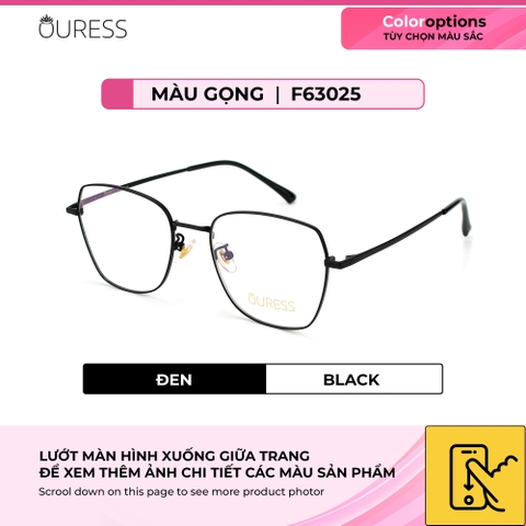 Gọng kính cận F63061 F63025 2031 titan thời trang mắt kính OURESS nam nữ siêu nhẹ siêu bền