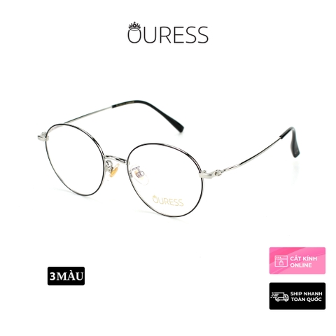 Gọng kính cận titan 8505 F63035 thời trang mắt kính OURESS nam nữ siêu nhẹ siêu bền