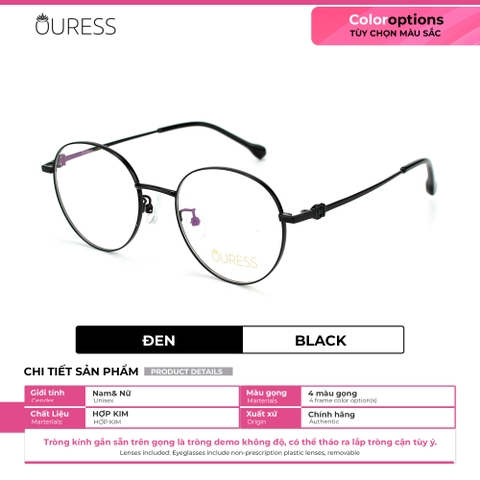 Gọng kính cận S13212 8507 hợp kim thời trang mắt kính OURESS nam nữ siêu nhẹ siêu bền