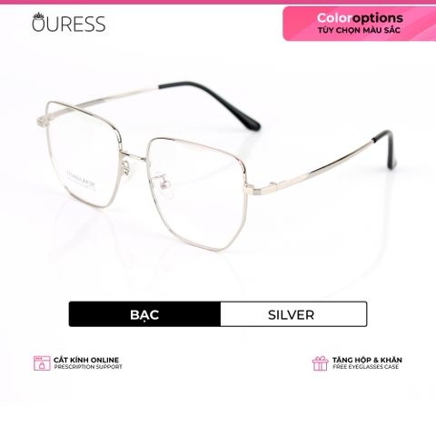 Gọng kính titanium 5201313 thời trang nam nữ siêu nhẹ siêu bền OURESS