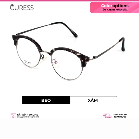 Gọng kính tr90 phối càng hợp kim cao cấp bền đẹp thời trang Ouress 9272