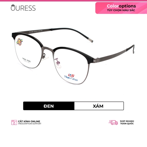 Gọng kính hợp kim 9381 thời trang nam nữ siêu nhẹ siêu bền OURESS